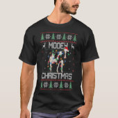 Mooey Christmas Heifers Cow Ugly Christmas Gift Tシャツ (正面)