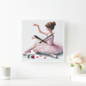 mooie klok voor op een meisjeskamer スクエア壁時計 (ホーム)