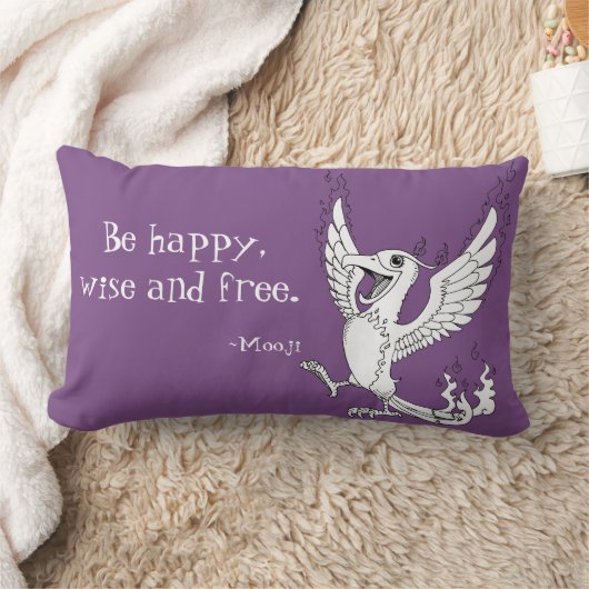 Moojiの引用文の枕 ランバークッション (ブランケット)