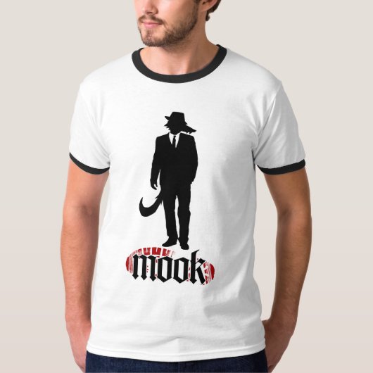 Mookのオオカミのロゴのティー Tシャツ (正面)
