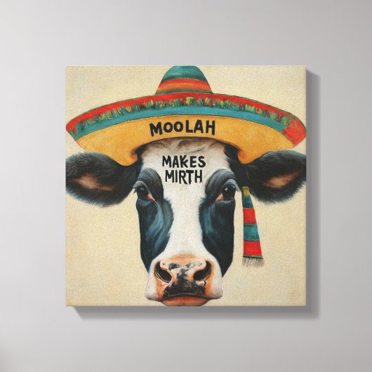 moolah make mirth Hispanic AStrested Canvas Print キャンバスプリント (正面)