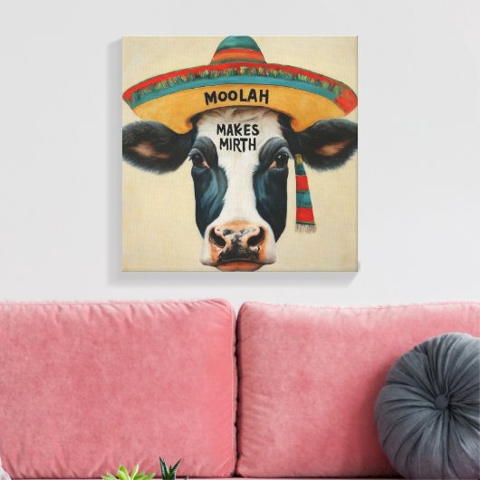 moolah make mirth Hispanic AStrested Canvas Print キャンバスプリント (インサイチュ (リビング))