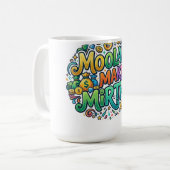 Moolah Makes Mirth – お金のユーモアグラフィック コーヒーマグカップ (正面左)