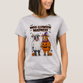 Moolloween Madness Funny Cow Halloween Tee Tシャツ (正面)