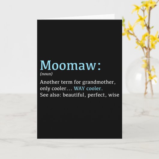 Moomaw_ Funny Definition Noun - Another Term  カード (黄色い花)