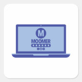 Moomer Log In Sticker スクエアシール (正面)