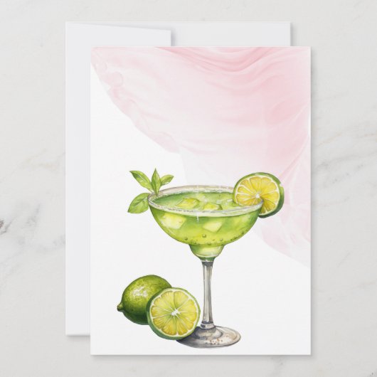 MooMoos & Margaritas Pink Birthday Party 招待状 (裏面)