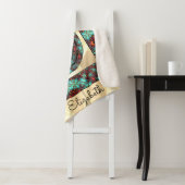 Moonお洒落ポートレート付きヴィンテージグラフィックス シェルパブランケット (インサイチュ)