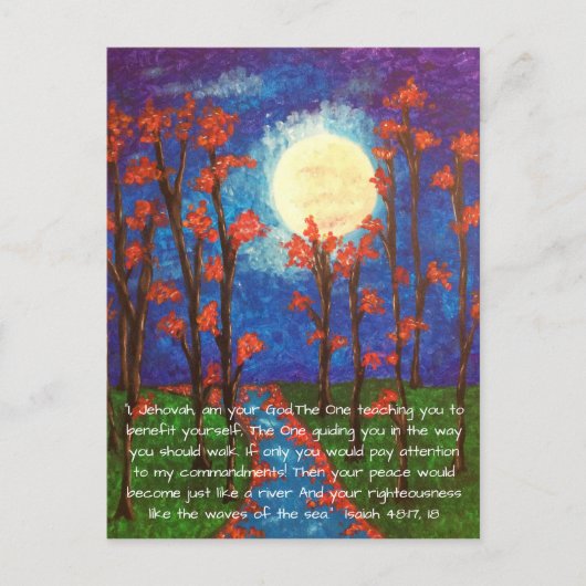 Moon'絵画s～Peace Like a RIver Postages ポストカード (正面)