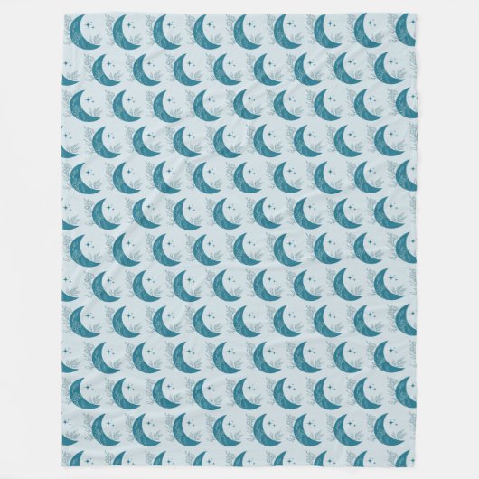 Moon フリースブランケット (正面)
