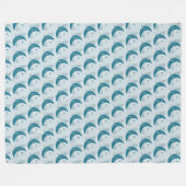 Moon フリースブランケット (正面(横))