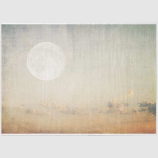 Moon 絵を描 Sky 20x30デコップバックグラウンド 薄葉紙 (正面)