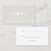 Moon 10 Punch顧客ロイヤリティアポイントメント 名刺 (正面/裏面)
