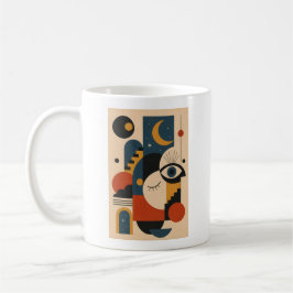 Moon and Eye – Geometric Art Mug コーヒーマグカップ