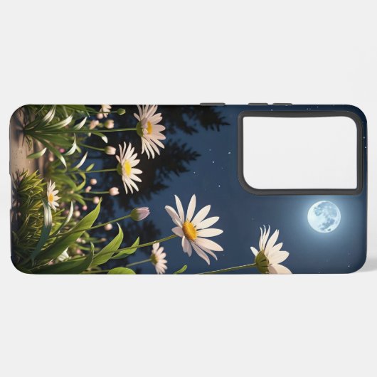 MOON AND FLOWER  SAMSUNG GALAXYケース (左側面)