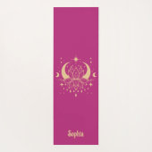 Moon and Lotus Flower Yoga  ヨガマット (裏面)