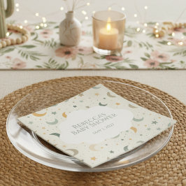 Moon and Stars Boho Baby Adoption Shower スタンダードカクテルナプキン