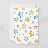 Moon and Stars Boy Baby Shower RSVP (裏面)