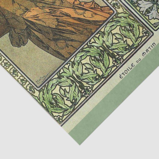 Moon and Stars by Alphonse Mucha 薄葉紙 (詳細)