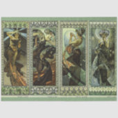 Moon and Stars by Alphonse Mucha 薄葉紙 (正面)