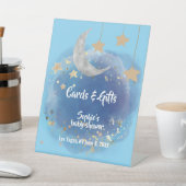 Moon And Stars Royal Blue Gold Cards & Gifts 台座サイン (インサイチュ)