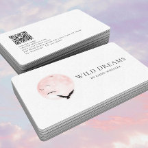 Moon & BirdsロゴデザインQRコード