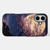 Moon Blossom - 幻想月夜の桜シルエット Case-Mate iPhoneケース (裏面 (横))