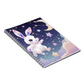 Moon Bunny Journal – Celestial Dream Rabbit Kawaii ノートブック (右側)
