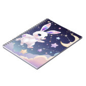 Moon Bunny Journal – Celestial Dream Rabbit Kawaii ノートブック (左側)