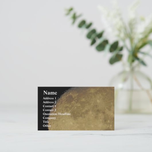 Moon Business Cardへ 名刺 (スタンド正面)