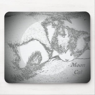 Moon Catデジタルフォトマウスパッド マウスパッド