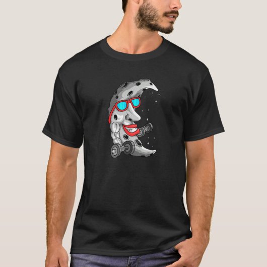 Moon Celestial Astronomy Fitness Workout Asteroid Tシャツ (正面)