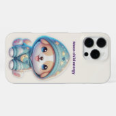 Moon Child Energy Dog Case iPhoneケース (裏面横)