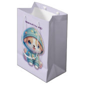 Moon Child Energy Dog Gift Bag ミディアムペーパーバッグ (正面アングル)