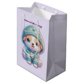 Moon Child Energy Dog Gift Bag ミディアムペーパーバッグ (裏面アングル)