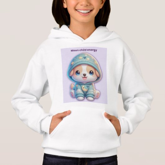 Moon Child Energy Dog Hoodie (正面)