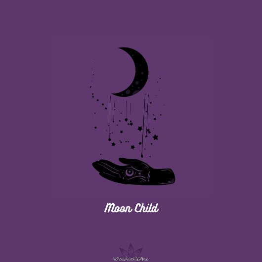 Moon Child Round Wall Clock  ラウンド壁時計