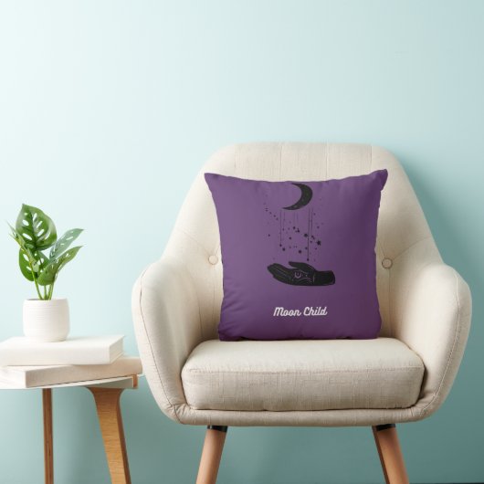 Moon Child Throw Pillow クッション (椅子)