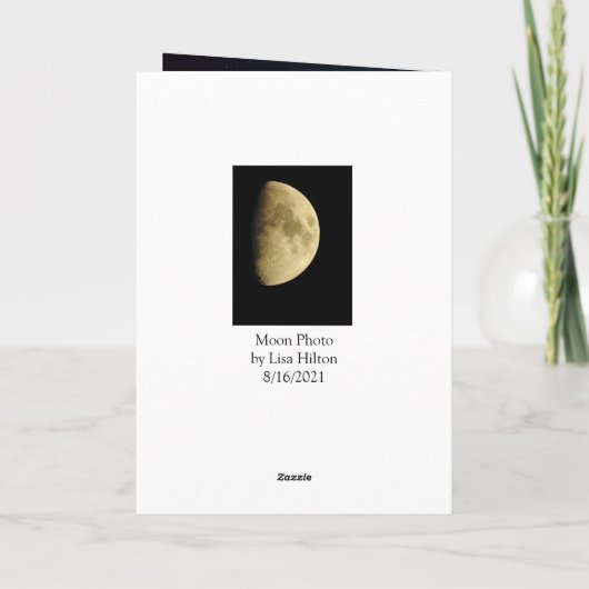 Moon Close Up Photo, Lonely without You カード (裏面)