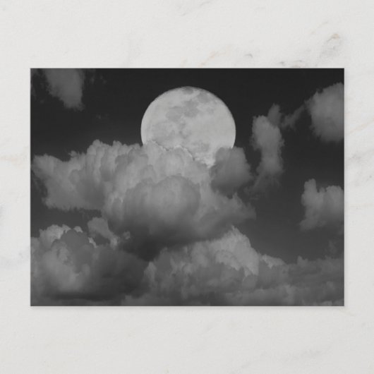 Moon & Clouds Over Kansas ポストカード (正面)