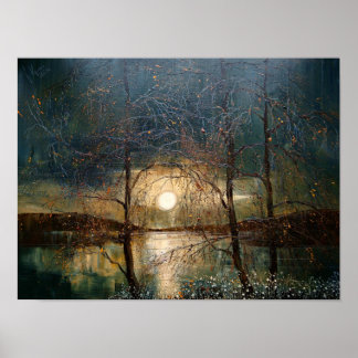 Moon, contemporary art. ポスター