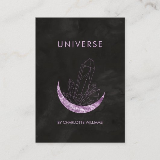  Moon Crystal Energy Healer Business Card Visitenk 名刺 (正面)