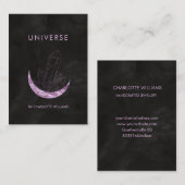  Moon Crystal Energy Healer Business Card Visitenk 名刺 (正面/裏面)