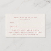 Moon Crystal Energy Healer Salon Beige 紹介カード (裏面)