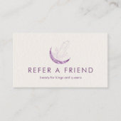 Moon Crystal Energy Healer Salon Beige 紹介カード (正面)