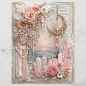 Moon Crystals Junk Journal Scrapbook Paper (正面)