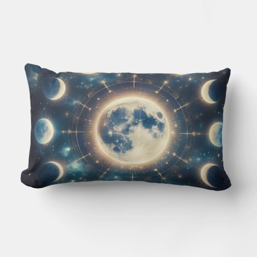 Moon Cycle Arrow Pillow ランバークッション (正面)