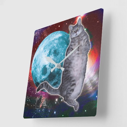 Moon Dancer Bosco スクエア壁時計 (傾斜)