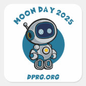 Moon Day 2025 DPRG.Org スクエアシール (正面)
