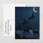 Moon deer  ポストカード (正面/裏面)